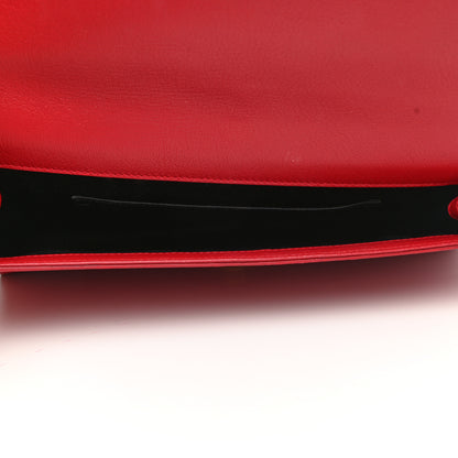 Saint Laurent Calfskin Monogram Large Belle De Jour Clutch Red 5 of 7