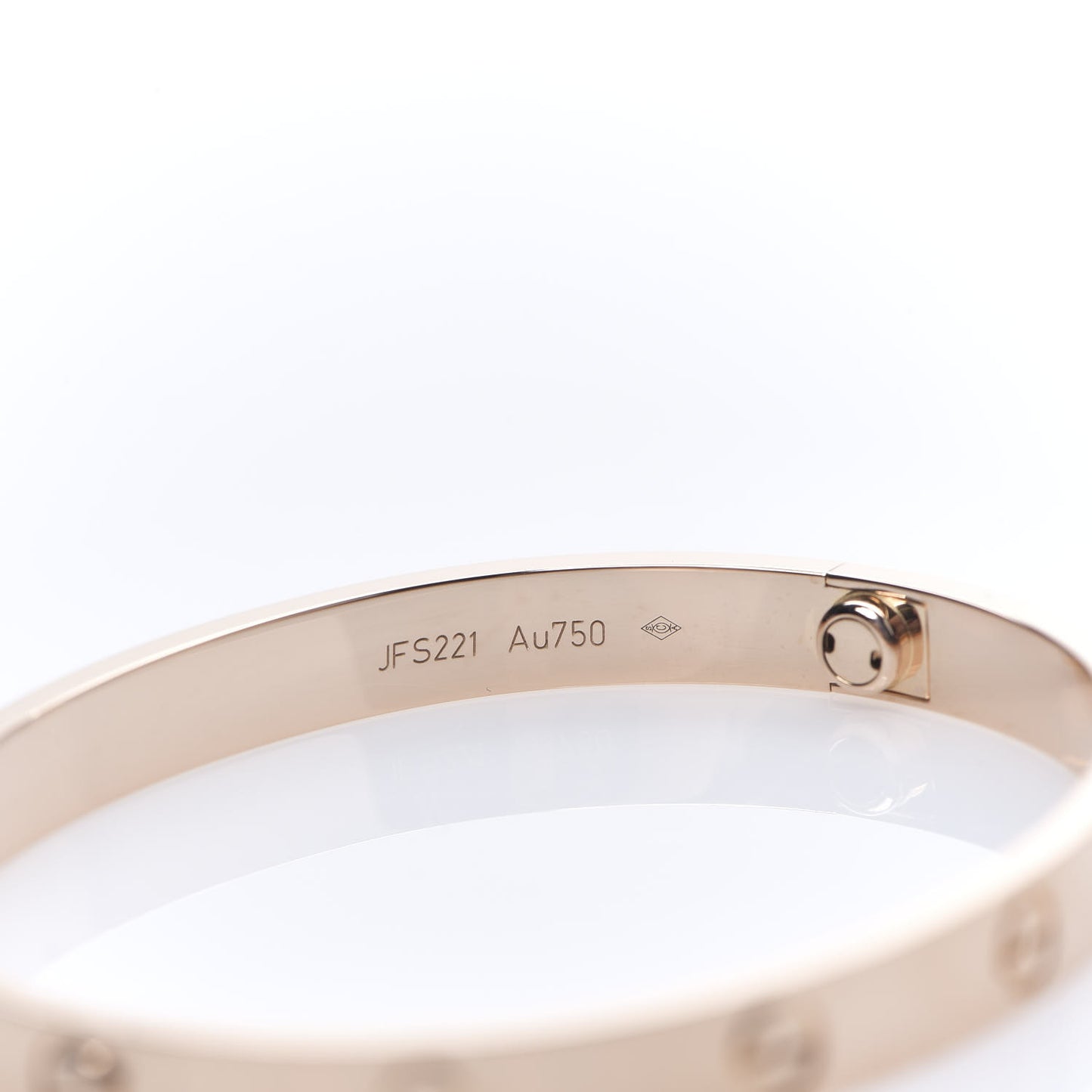 18K Pink Gold LOVE Bracelet 17