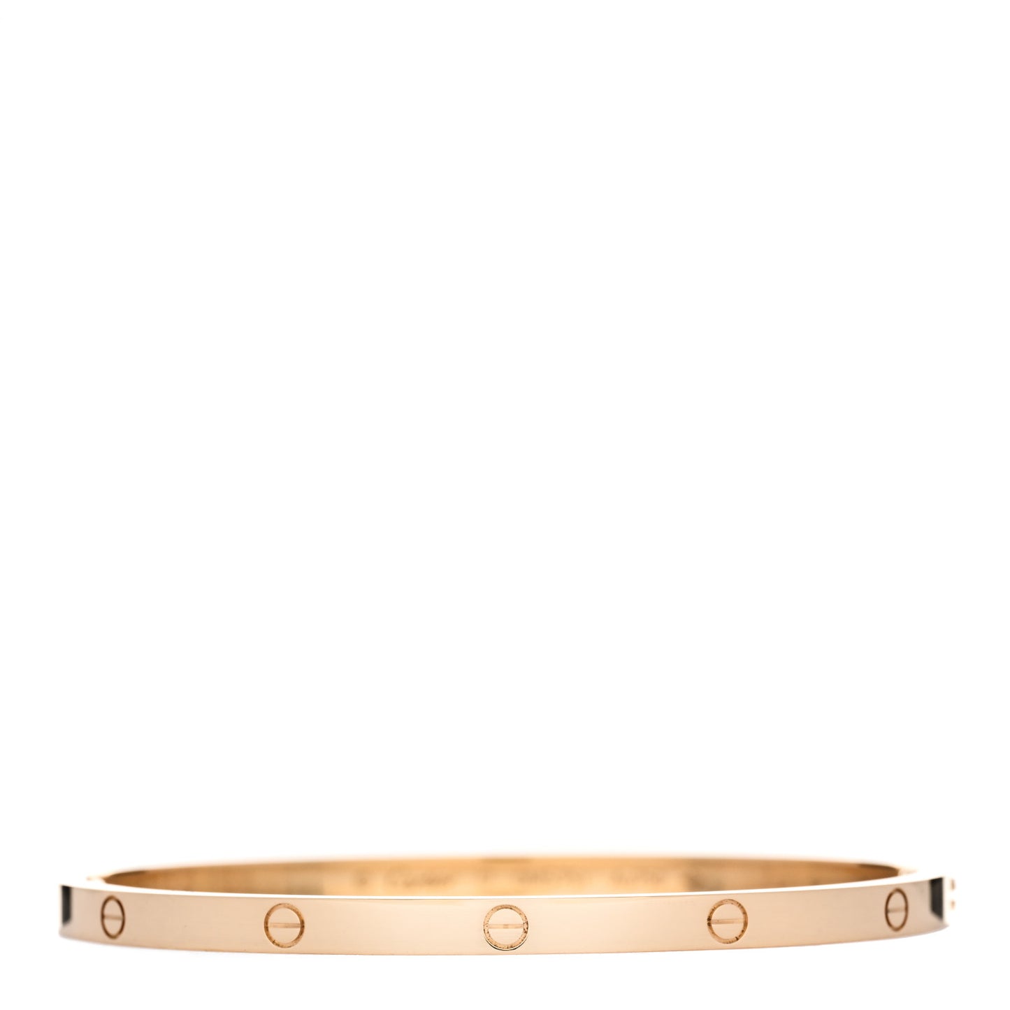 18K Yellow Gold Small LOVE Bracelet 17