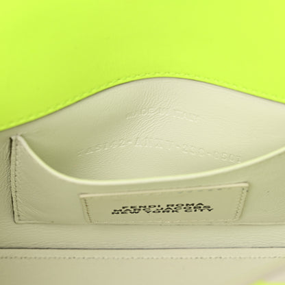 Fendi X MARC JACOBS Nappa Vitello King Logo Print Phone Baguette Yellow Fluo 7 of 14