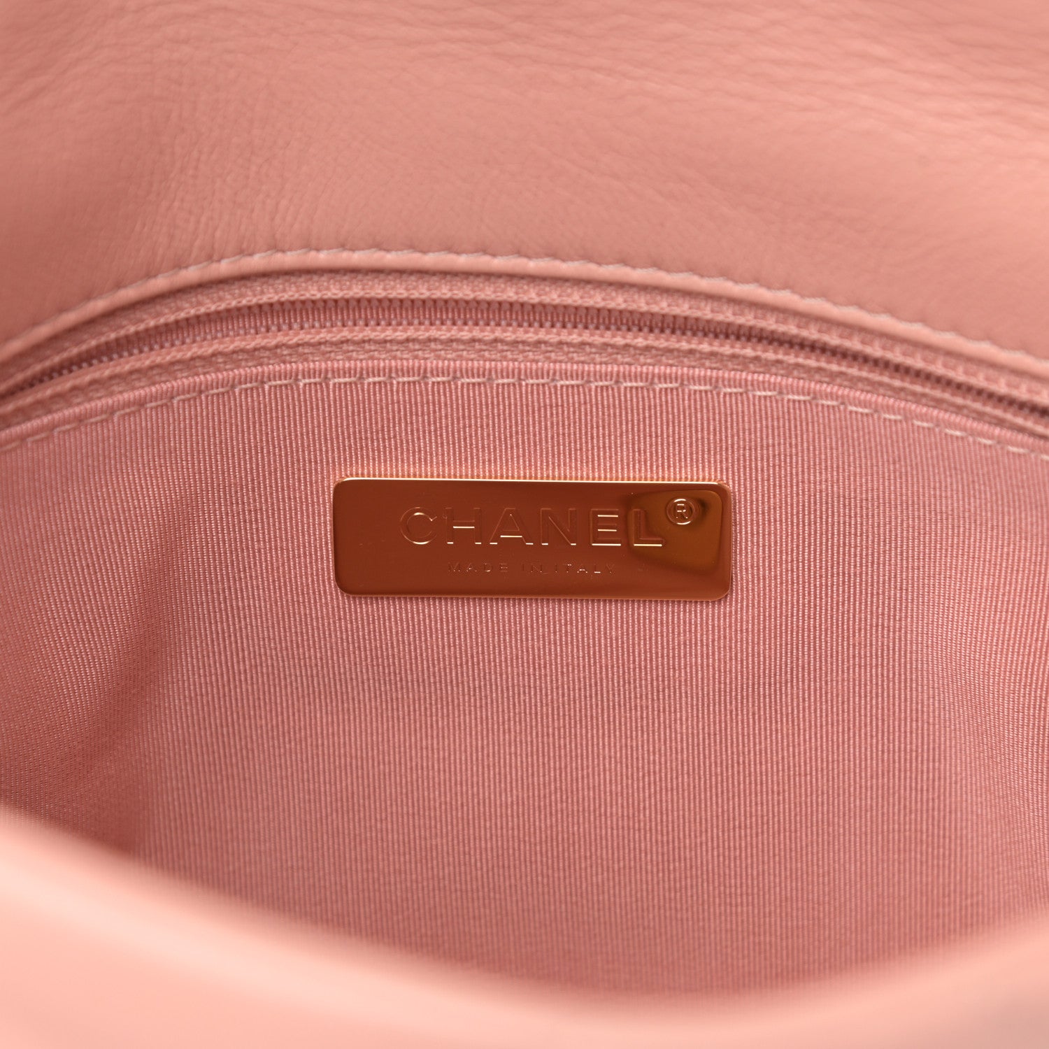 Chanel Goatskin Quilted Medium Chanel 19 Flap Light Pink 5 of 9
