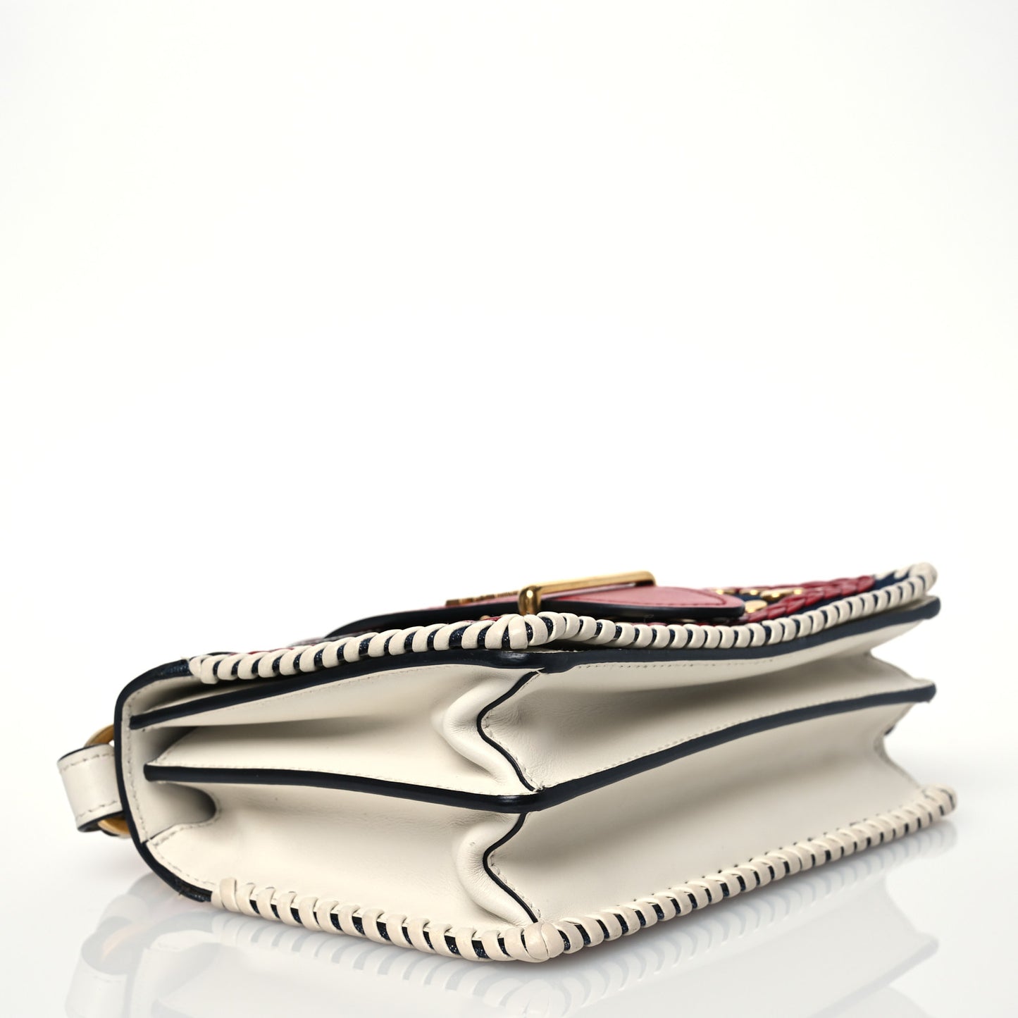 City Calf Denim Cahier Bag Blue Fuoco