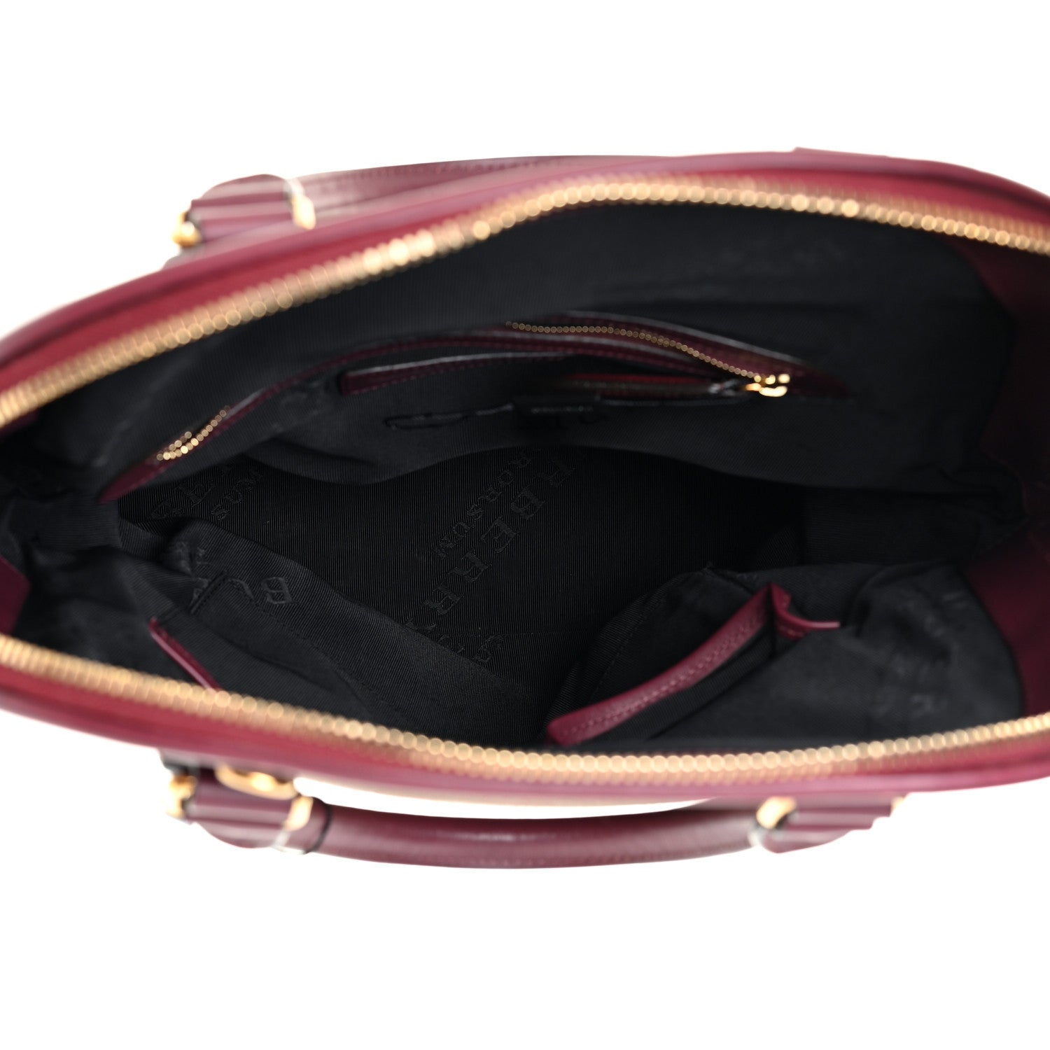 Burberry Canvas Mega Check Calfskin Medium Bloomsbury Saddle Burgundy 5 of 19
