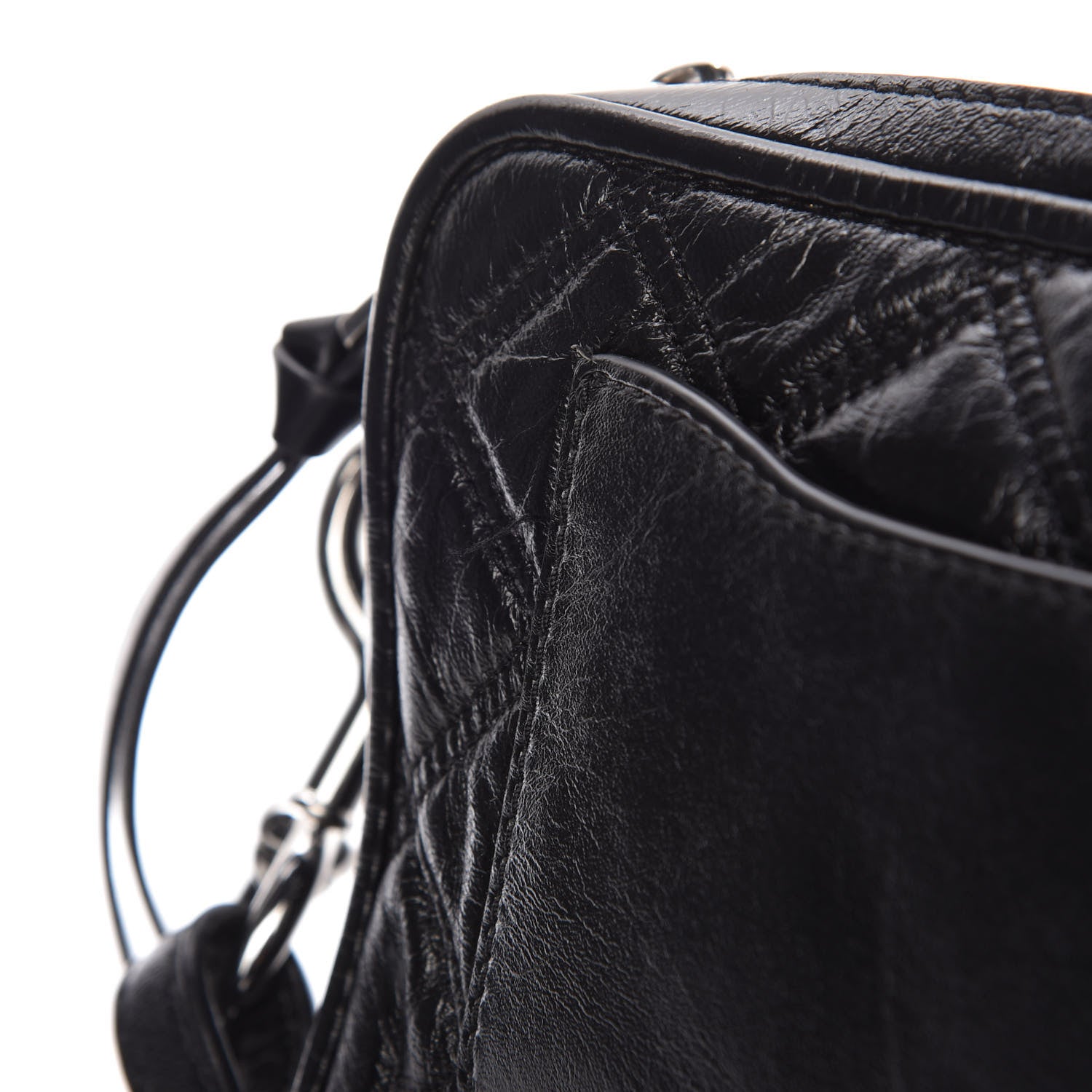 Marc Jacobs Natural Grain Calfskin Quilted The Softshot 21 Bag Black 12 of 12
