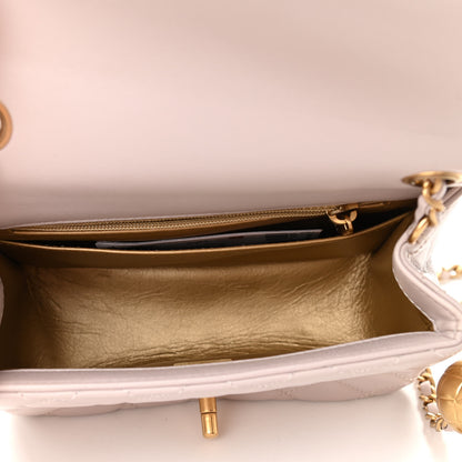 Chanel Lambskin Quilted Mini Pearl Crush Flap Light Purple 5 of 11