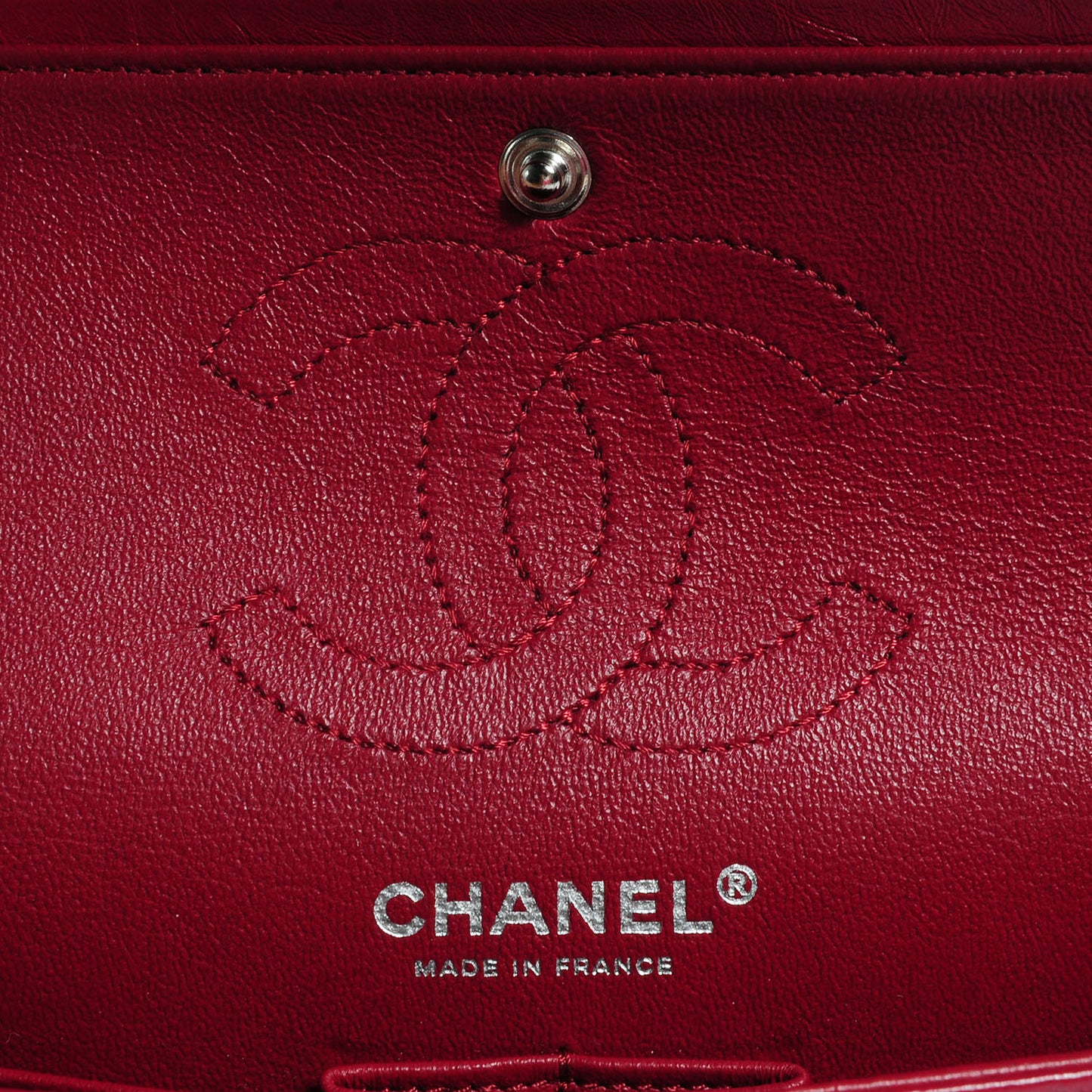Aged Calfskin Quilted 2.55 Reissue 224 Flap Red