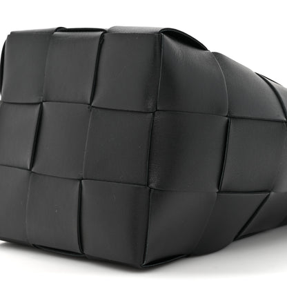 Bottega Veneta Nappa Maxi Intrecciato Cassette Bucket Bag Black 8 of 9