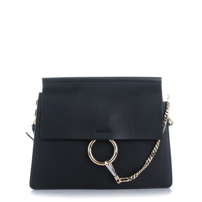 Chloe Calfskin Medium Faye Shoulder Bag Black 1 of 8