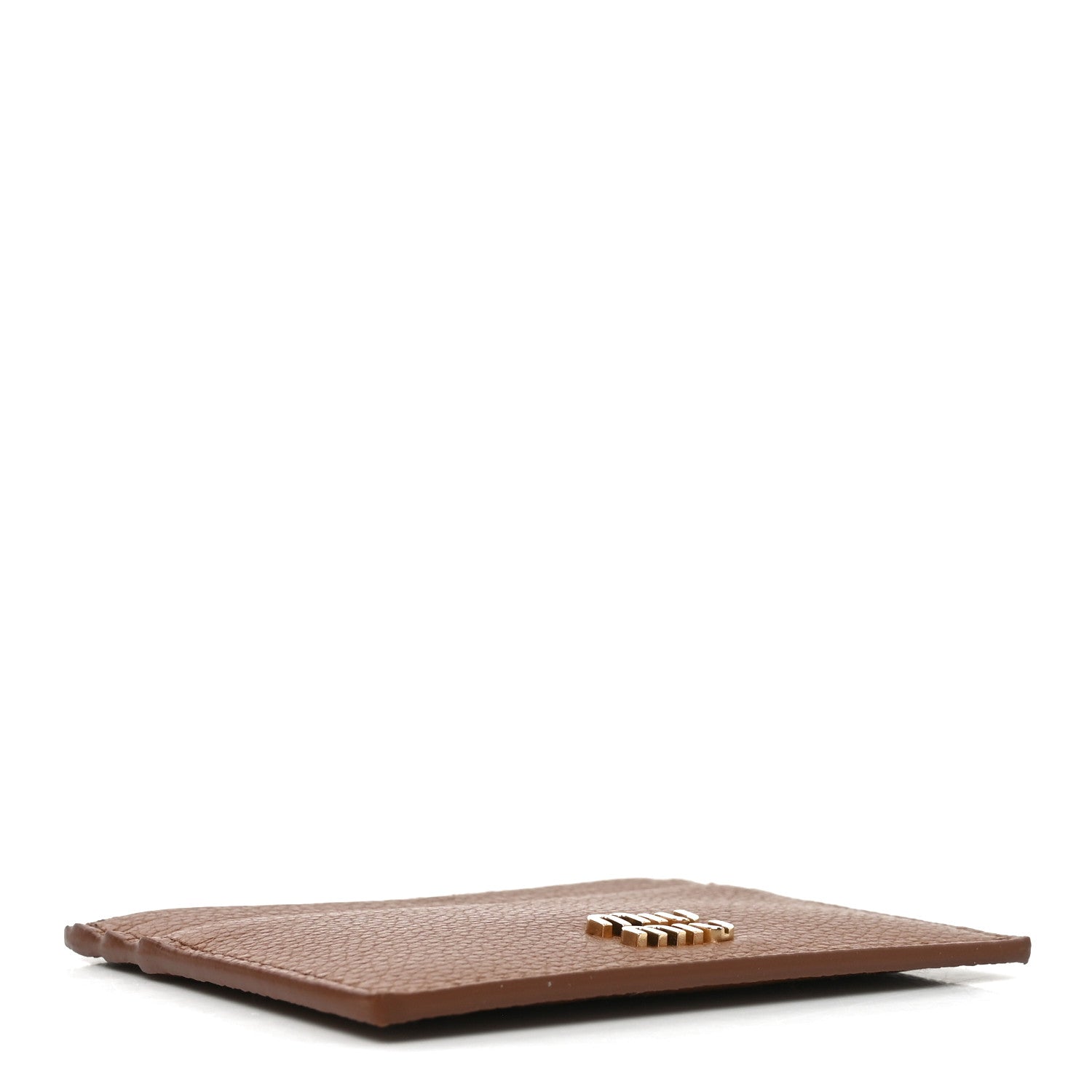 Miu Miu Vitello Daino Card Holder Cognac 4 of 7