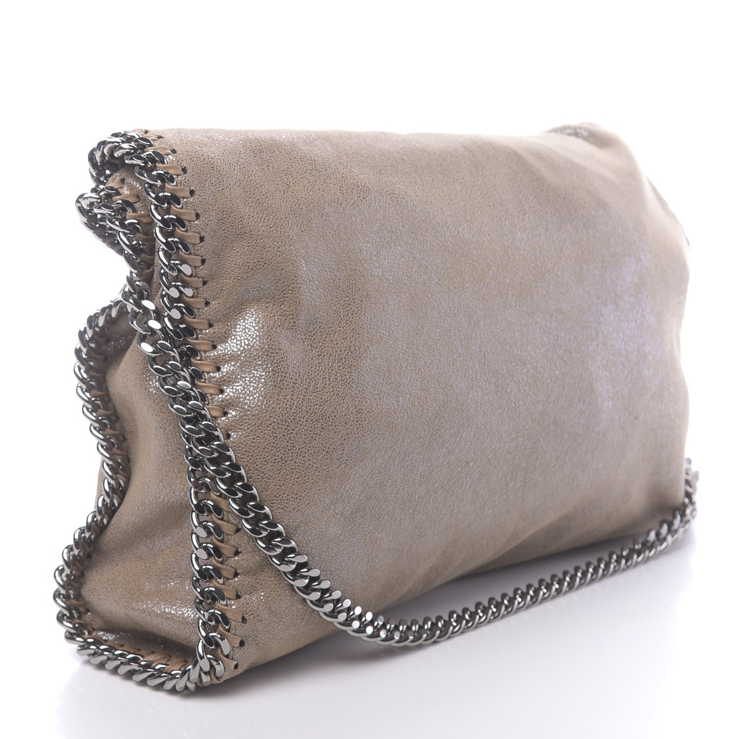 Stella McCartney Shaggy Deer Falabella Fold Over Tote Taupe 4 of 10