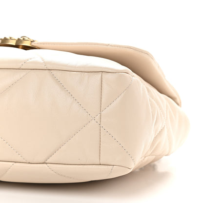 Chanel Lambskin Quilted Large Chanel 19 Flap Beige 9 of 9