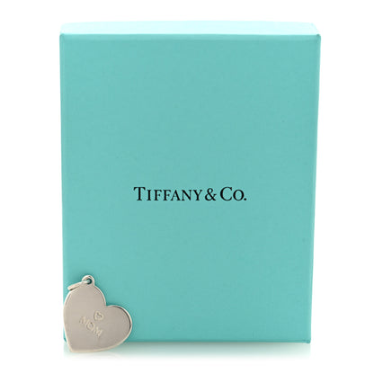 Tiffany Sterling Silver Mom Heart Charm 4 of 4