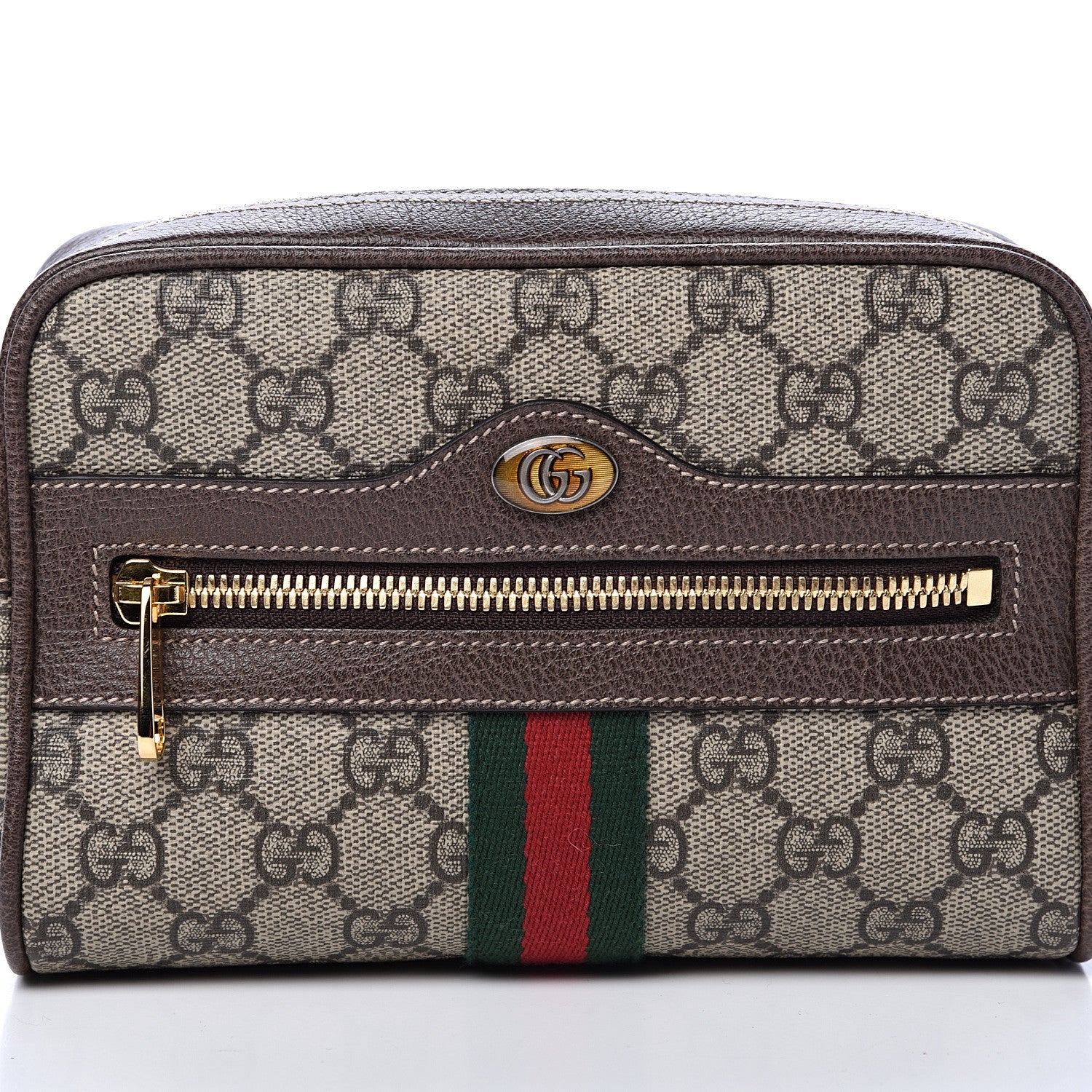Gucci GG Supreme Monogram Web Small Ophidia Belt Bag 95 38 Dark Brown 7 of 9