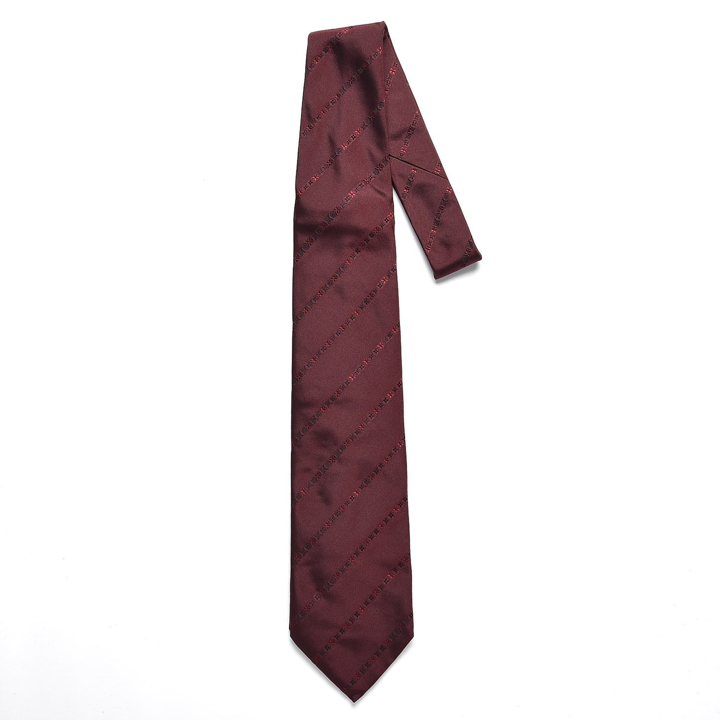 Silk Mens Neck Tie Bordeaux
