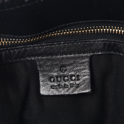 Gucci Calfskin Large Horsebit Chain Hobo Black 6 of 8