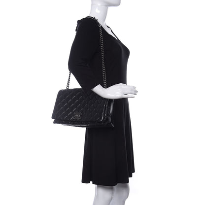 Chanel Metallic Goatskin Large City Rock Flap Black 2 of 10