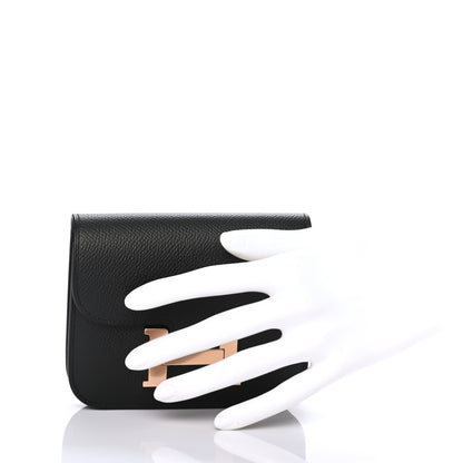 Hermes Epsom Constance Slim Wallet Black 2 of 6