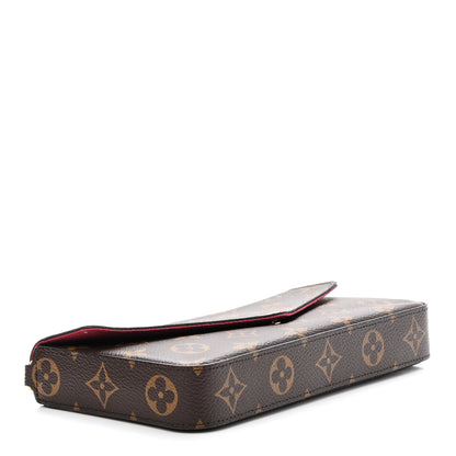 Louis Vuitton Monogram Pochette Felicie Chain Wallet Fuchsia 4 of 8