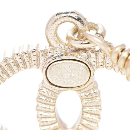 Chanel Pearl CC Drop Earrings Gold 4 of 5