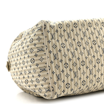 Louis Vuitton Mini Lin Croisette Speedy 30 Blue 8 of 15