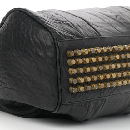 Alexander Wang Pebbled Lambskin Rocco Black Antique Brass Hardware 8 of 9