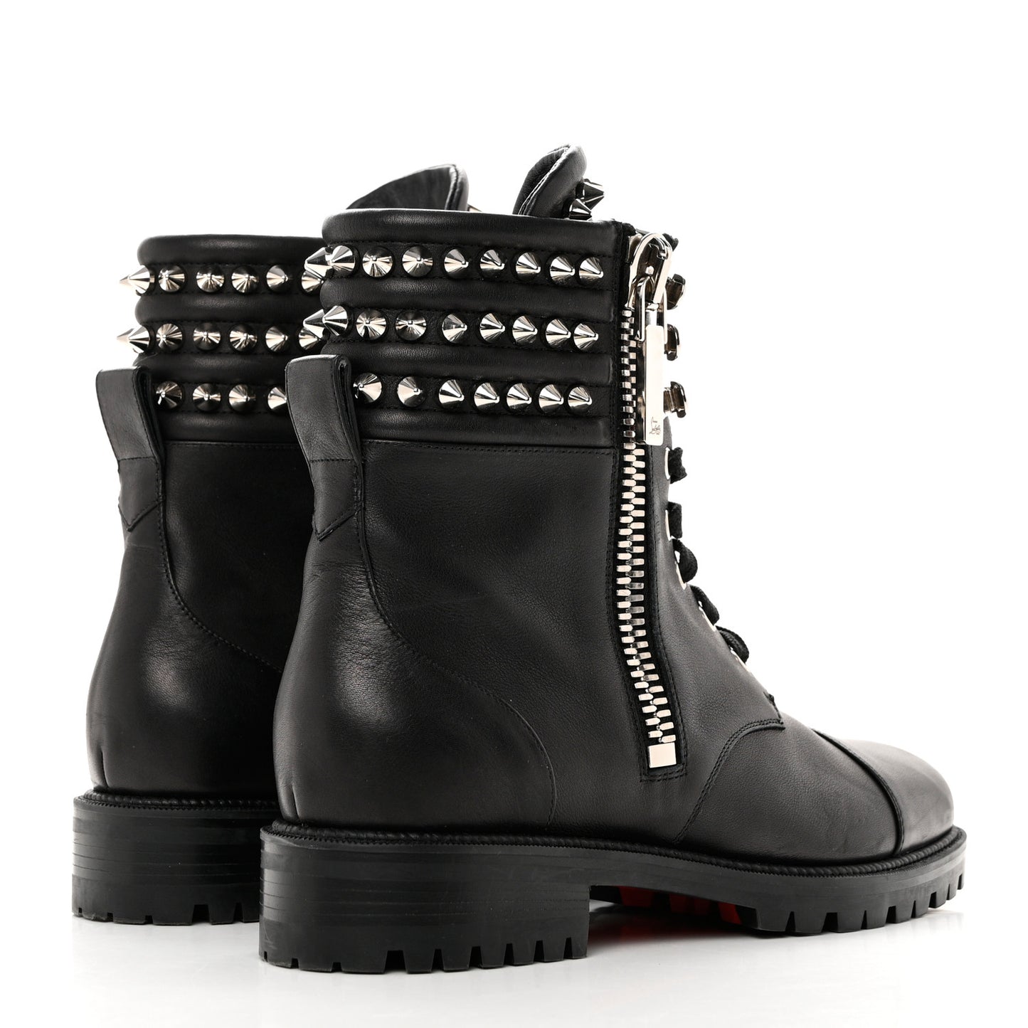 Spikes Combat Boots 40 Black