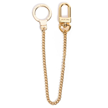Louis Vuitton Metal Pochette Extender Key Ring Chain Gold 1 of 12