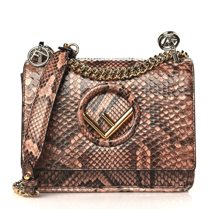 Fendi Snakeskin F is Fendi Small Kan I Shoulder Bag Macaron 1 of 9