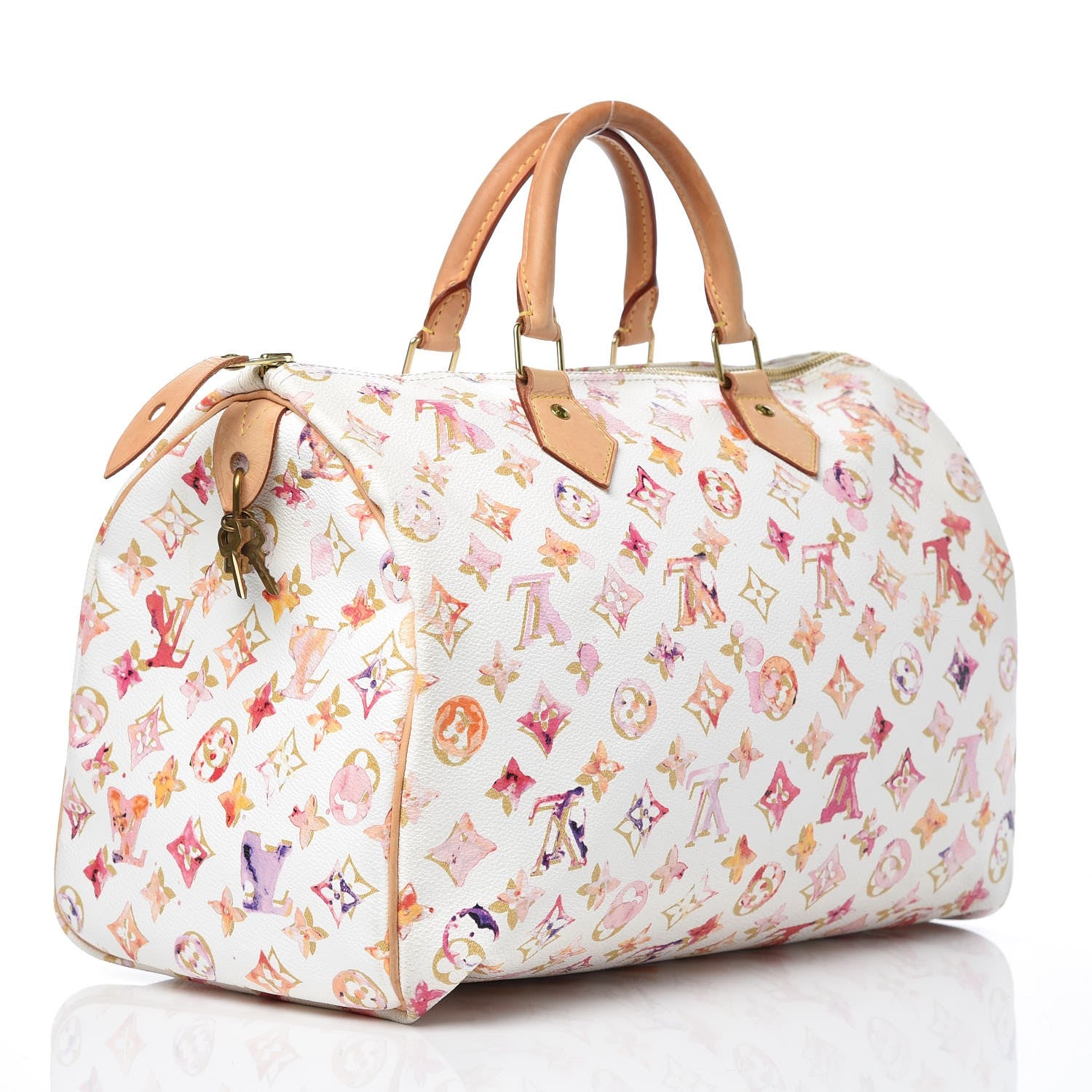Louis Vuitton Watercolor Aquarelle Speedy 35 White 3 of 17