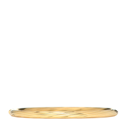 Cartier 18K Yellow Gold Hinged Twist Bangle Bracelet 3 of 4