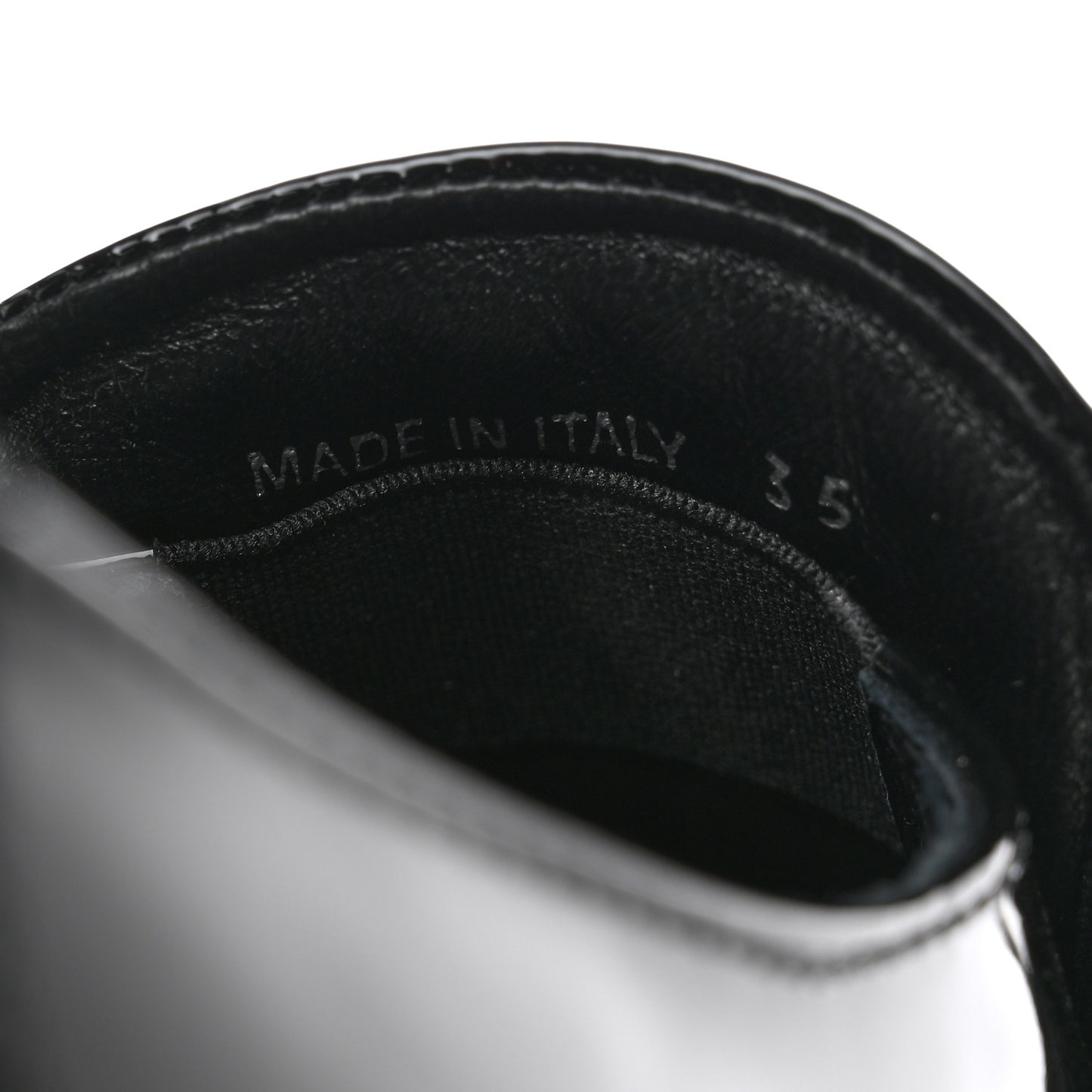 Vernice Triangle 25mm Loafers 35 Black