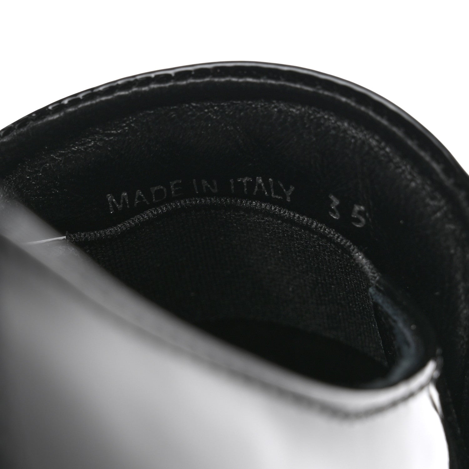 Prada Vernice Triangle 25mm Loafers 35 Black 7 of 8