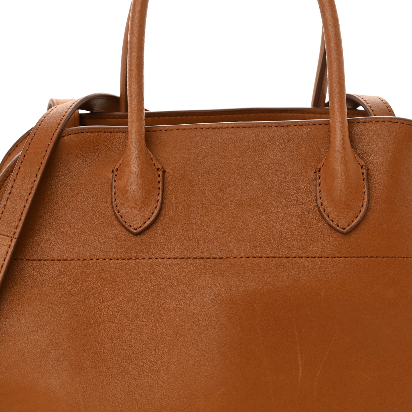 Polished Saddle Calfskin Soft Margaux 12 Cuir