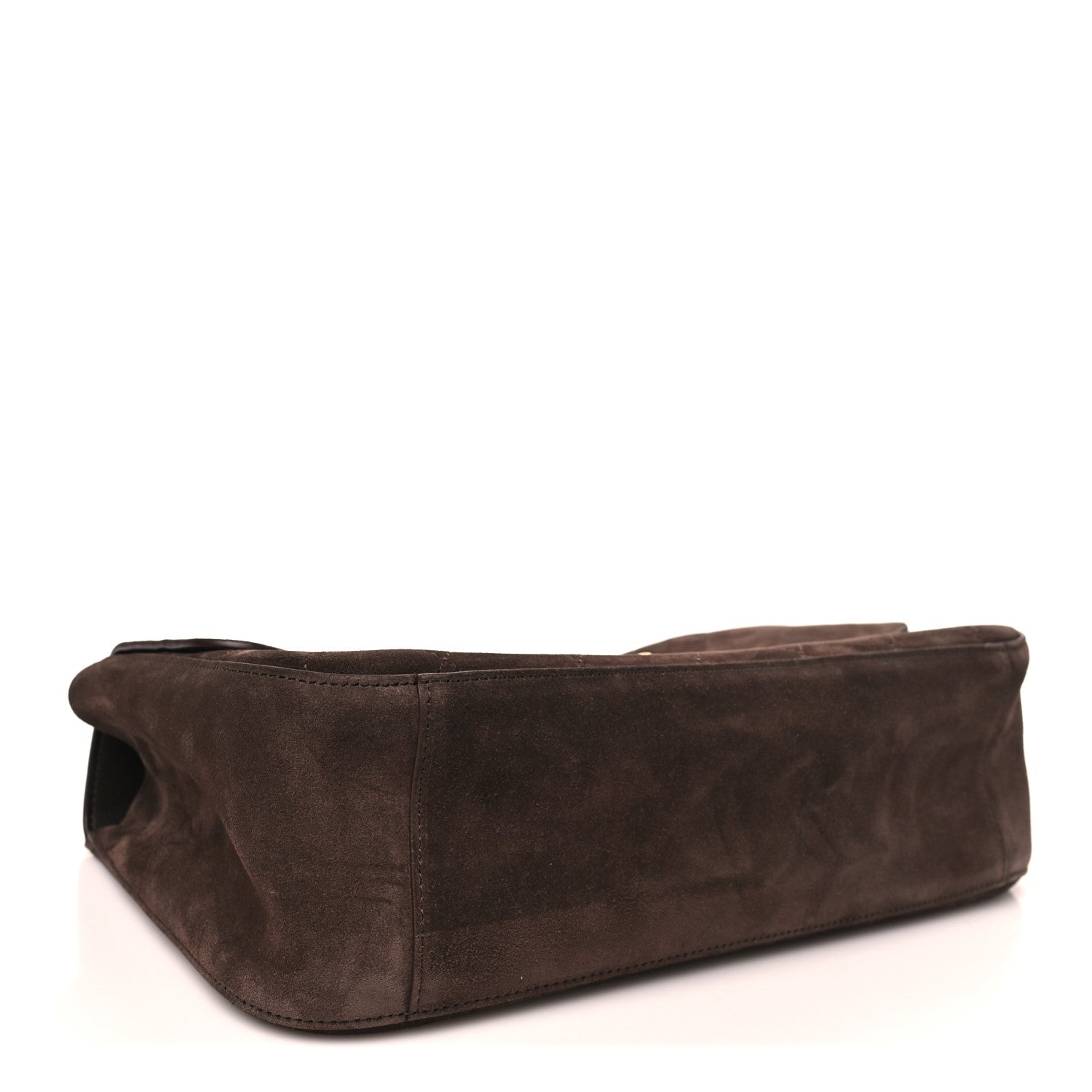 Chanel Suede Calfskin Small Souplissimo Maxi Flap Dark Brown 4 of 11