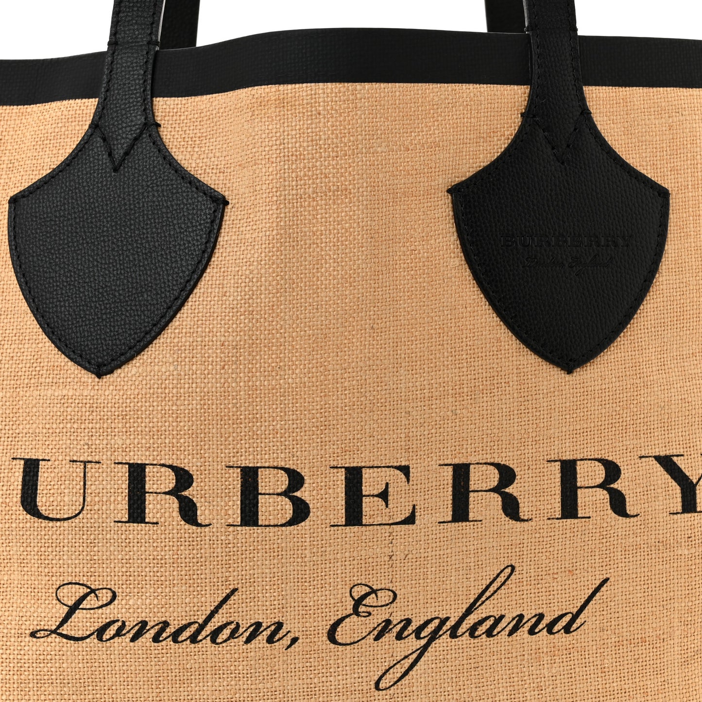 Raffia Logo Print Medium The Giant Reversible Tote Black