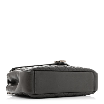 Saint Laurent Sheepskin Tri-Quilt Monogram Medium College Bag Coal 4 of 12
