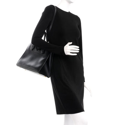 Louis Vuitton Calfskin City Steamer MM Black 2 of 10