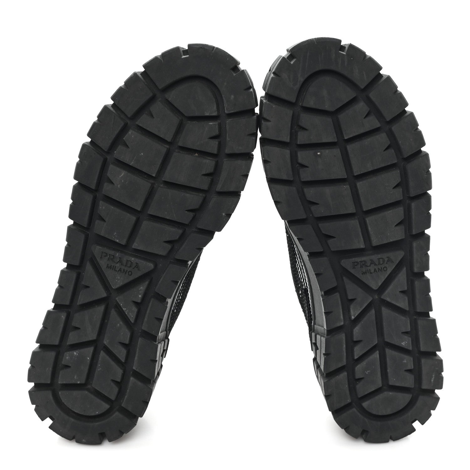 Prada Paillettes Triangle Logo Double Wheel 50mm Sneakers 37 Black 6 of 10