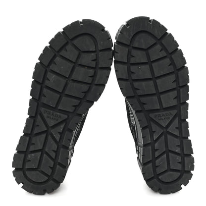 Prada Paillettes Triangle Logo Double Wheel 50mm Sneakers 37 Black 6 of 10