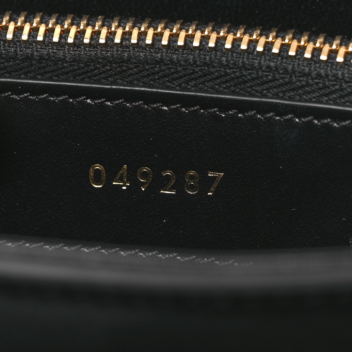 Satinated Calfskin Mini 16 Top Handle Bag Black