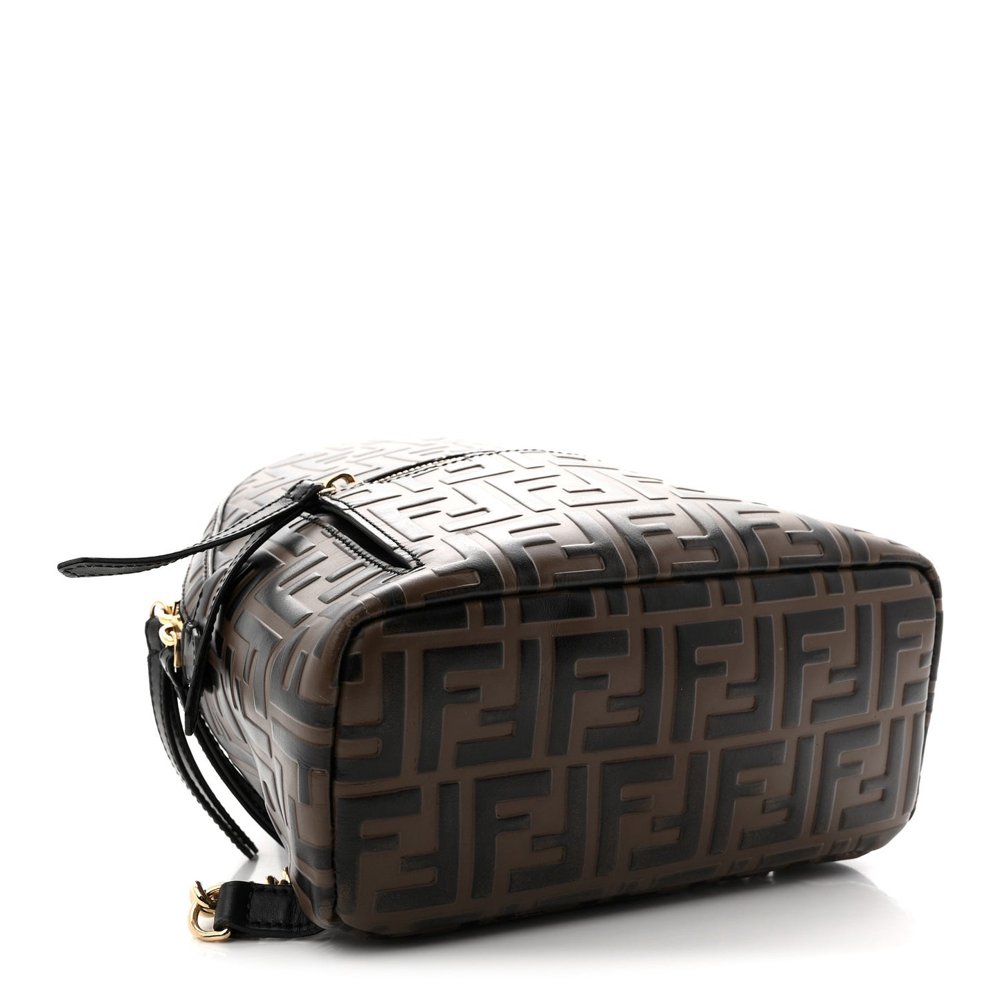 Vitello Bi-Color FF 1974 Embossed Mini Backpack Maya Black