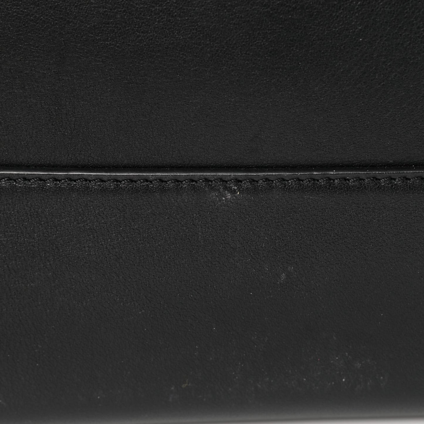 HOMME Calfskin Ribbed Document Holder Black