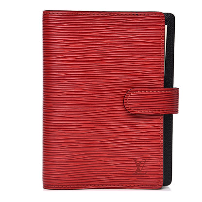 Louis Vuitton Epi Small Ring Agenda Castillan Red 1 of 7