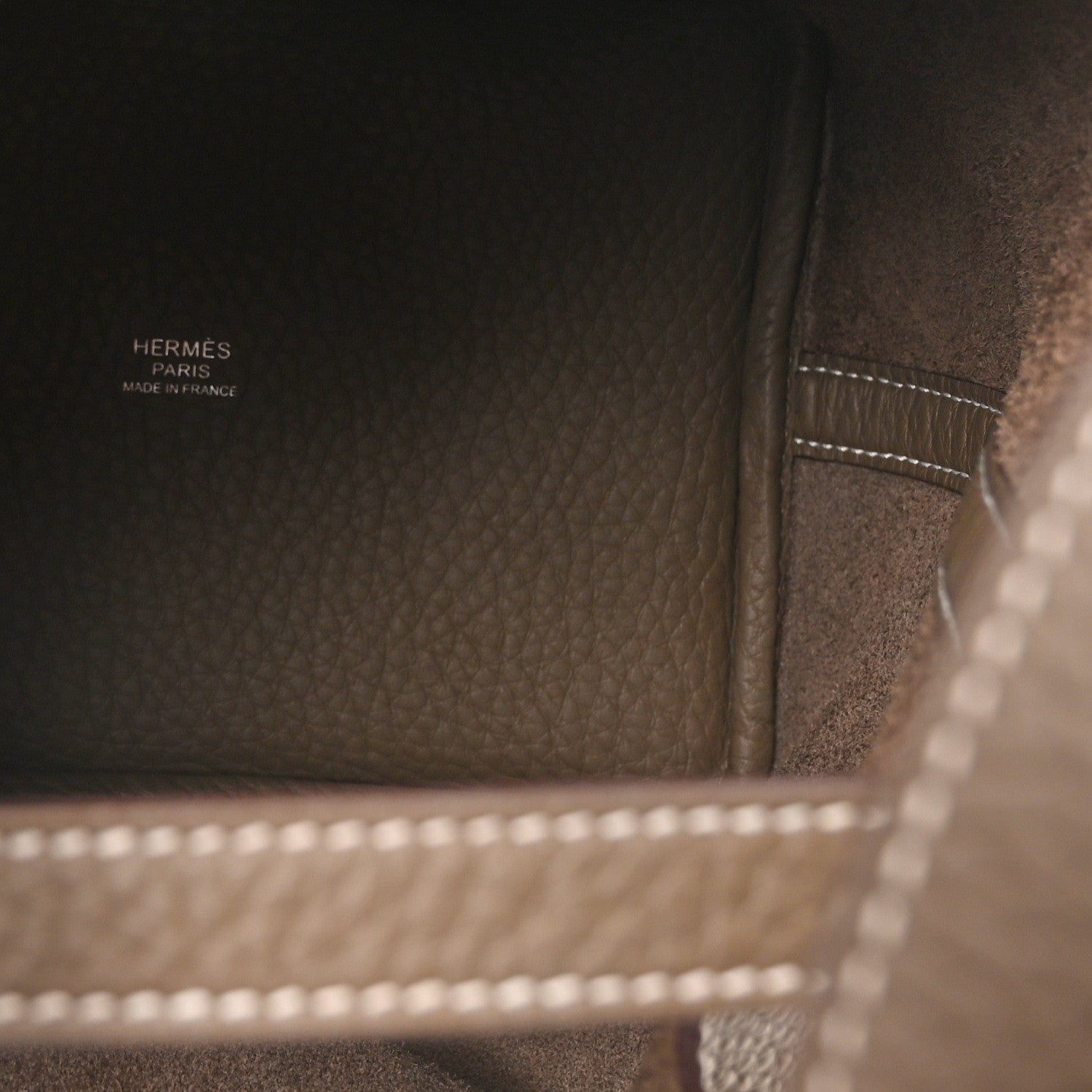 Hermes Taurillon Clemence Picotin Lock 18 PM Etoupe 5 of 9