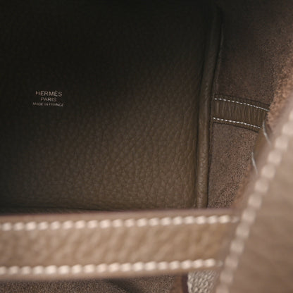Hermes Taurillon Clemence Picotin Lock 18 PM Etoupe 5 of 9