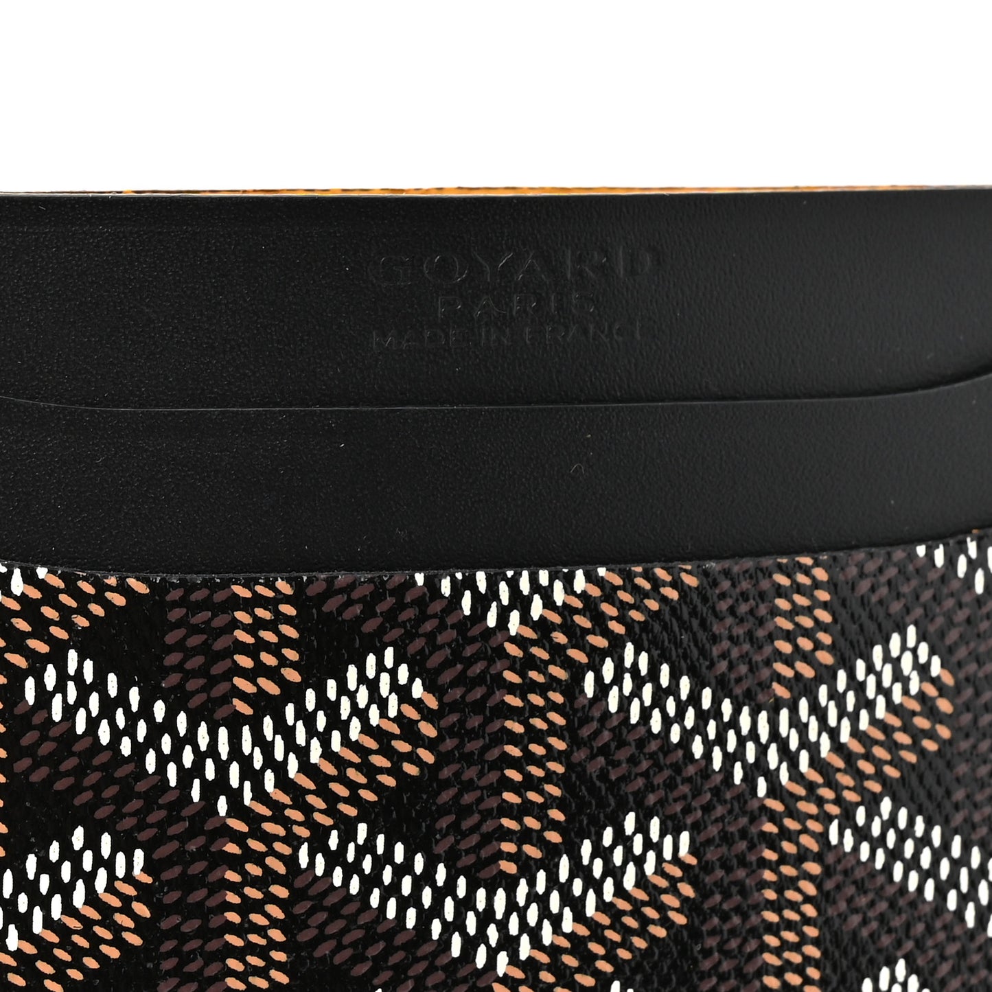 Goyardine Saint Sulpice Card Holder Black