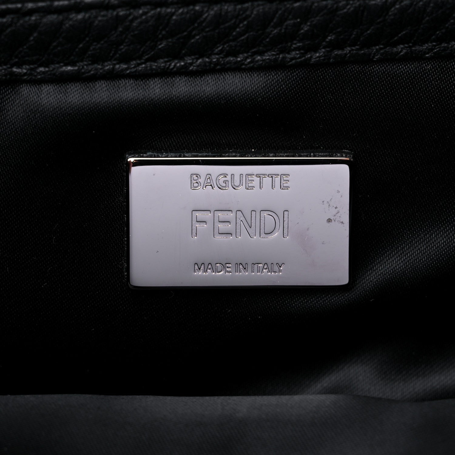 Fendi Econyl Cuoio Romano Multipocket Baguette Black 6 of 9