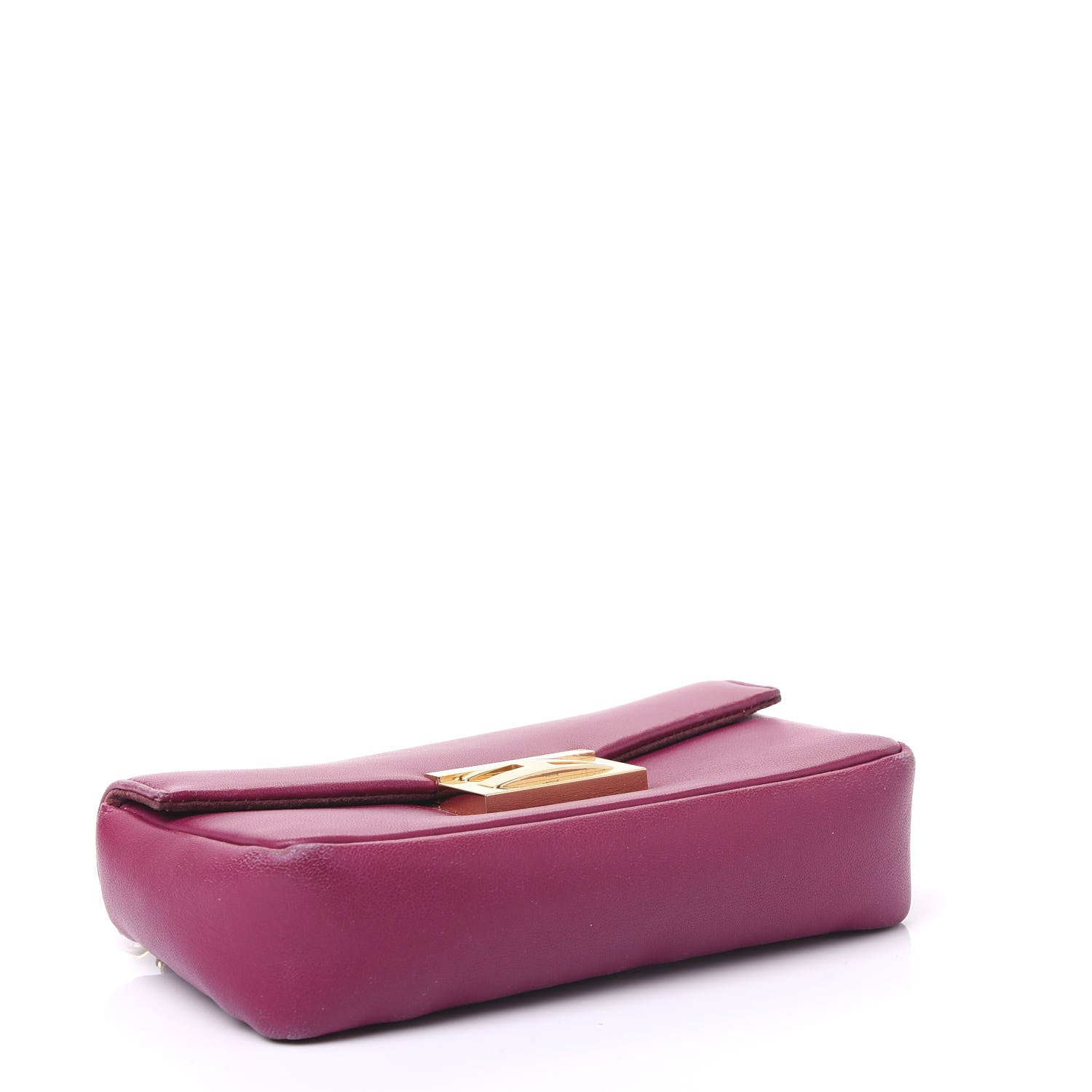 Fendi Shiny Nappa Mini Be Baguette Shoulder Bag Ciclamino 3 of 13