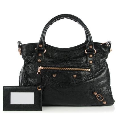 Balenciaga Agneau Giant 12 Rose Gold Hardware Town Black 1 of 8