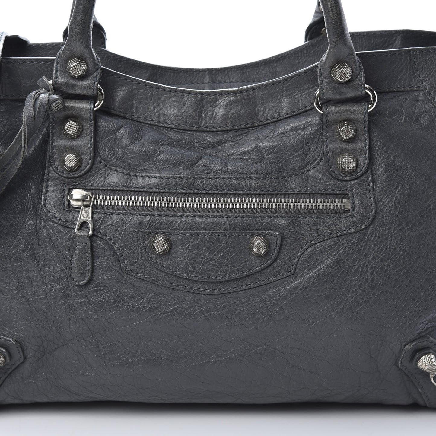 Agneau Giant 12 Silver Hardware Gris Tarmac